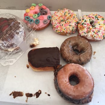 DK's Donuts - All that was left after the kids attacked the box. - Donuts Near Me - Tustin, California DK's Donuts - All that was left after the kids attacked the box. - Donuts Near Me - Tustin, California