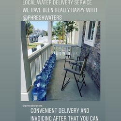 Phresh Waters - Happy customer with flexibility options and payment methods. Water Delivery that is timely and reliable.