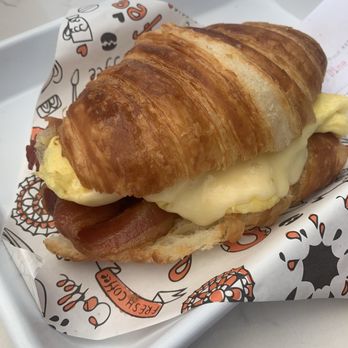 Chef & The Baker - Bacon, egg, and cheese, on a croissant - Bakeries Near Me - Tampa, Florida
