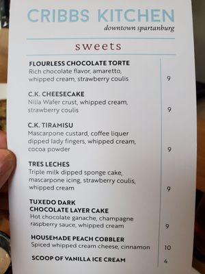 Menu photo 1 Cribbs Kitchen Spartanburg, SC Menu photo 1 Cribbs Kitchen Spartanburg, SC