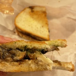 a half eaten sandwich a half eaten sandwich