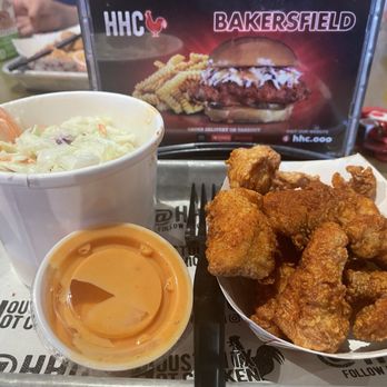 Houston TX Hot Chicken - 10 piece 10 pc Nugget Meal, medium- should've gone with spicy, but still good! - Chicken Shop Near Me - Bakersfield, California Houston TX Hot Chicken - 10 piece 10 pc Nugget Meal, medium- should've gone with spicy, but still good! - Chicken Shop Near Me - Bakersfield, California