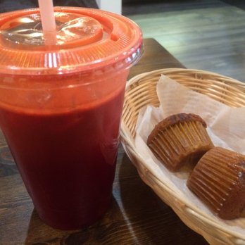 Unica Cafe - J1 (orange, carrot, and beet juice) $4.99 and a small carrot muffin $0.85 - Bakeries Near Me - Jersey City, New Jersey