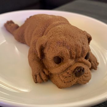 Timeless Tea - Chocolate Bull Dog Mousse - how do you even eat something this cute without feeling like a murderer? Asking for a friend.. :\ - Desserts Near Me - Seattle, Washington