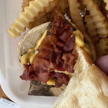 Cook Out - The "Big" ( not so big) Double. - Juice Bars & Smoothies Near Me - Tallahassee, Florida