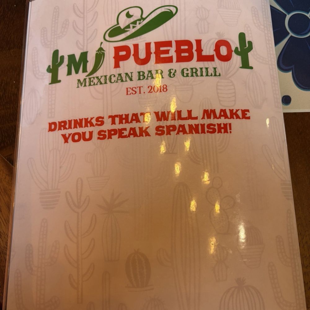 Mi Pueblo - Back of the drink menu - Mexican Near Me - Cottage Grove, Minnesota