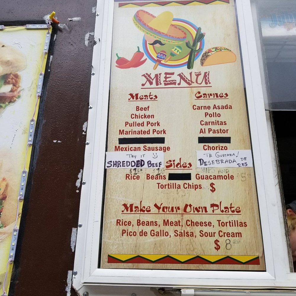 Taco T - The meat choices - Mexican Near Me - Reno, Nevada Taco T - The meat choices - Mexican Near Me - Reno, Nevada