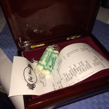 Chef Vola's - The check in a music box, too cute! - Italian Near Me - Atlantic City, New Jersey