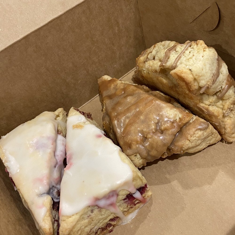 Sunflour Bakeshop - three pastries in a box - Cupcakes Near Me - Marlton, New Jersey Sunflour Bakeshop - three pastries in a box - Cupcakes Near Me - Marlton, New Jersey