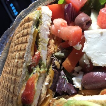 D&D Coffee Shop - Chicken panini with a salad - Breakfast & Brunch Near Me - Brooklyn, New York D&D Coffee Shop - Chicken panini with a salad - Breakfast & Brunch Near Me - Brooklyn, New York
