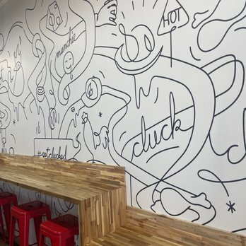 Cluck Kitchen - Art wall - Chicken Shop Near Me - Redlands, California Cluck Kitchen - Art wall - Chicken Shop Near Me - Redlands, California
