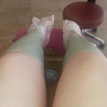 Red Top Nails - Mud and Green Tea scrub...along with was on my feet and Hot Towels around my legs...comes with massage...This pedi is $35 - Nail Salons Near Me - San Antonio, Texas
