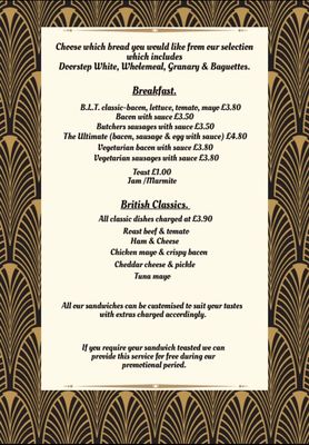 Menu photo 2 Bungaroosh Cafe Brighton, BNH