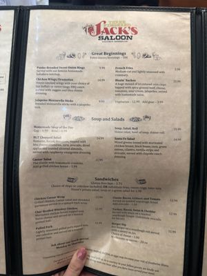 Menu photo 5 Three Fingered Jacks Saloon & Cafe Winthrop, WA Menu photo 5 Three Fingered Jacks Saloon & Cafe Winthrop, WA