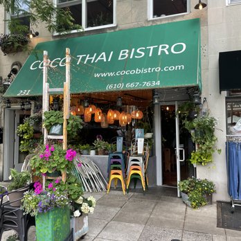Coco Thai Bistro - the outside of the restaurant - Thai Near Me - Narberth, Pennsylvania