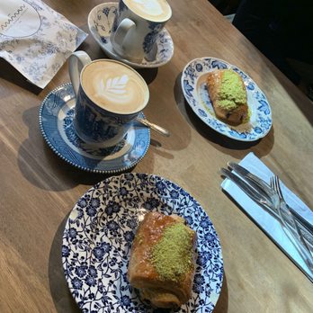 maman - honey lavender latte large and Pistachio Croissant - Breakfast & Brunch Near Me - Bethesda, Maryland maman - honey lavender latte large and Pistachio Croissant - Breakfast & Brunch Near Me - Bethesda, Maryland