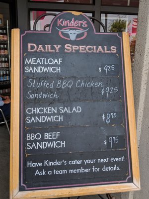 Menu photo 7 Kinder's Meats Deli BBQ Martinez, CA