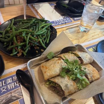 Mama Lu's Dumpling House - 8. / Beef Wrap (6) and green beans - Dim Sum Near Me - Tustin, California Mama Lu's Dumpling House - 8. / Beef Wrap (6) and green beans - Dim Sum Near Me - Tustin, California