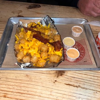 Hat Creek Burger Company - Loaded Tots - Burgers Near Me - Richardson, Texas Hat Creek Burger Company - Loaded Tots - Burgers Near Me - Richardson, Texas