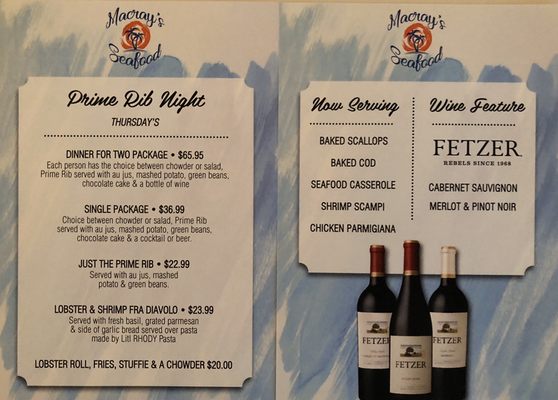 Menu photo 3 Macray's Seafood Tiverton, RI Menu photo 3 Macray's Seafood Tiverton, RI
