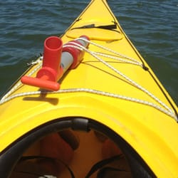 Ring's Marine Service - Rented kayaks with Ryan. Paddling around the Harraseeket River.