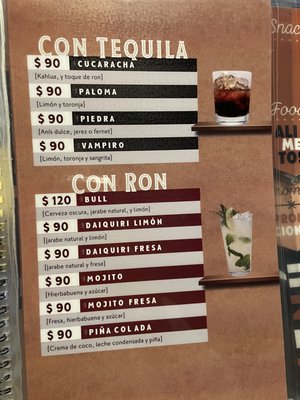 Menu photo 8 Bar Tradicional Luna Guanajuato, GUA