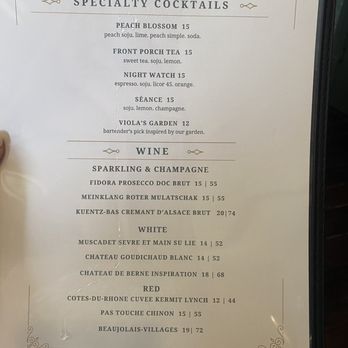 Viola’s Bar & Bistro - Drink menu - French Near Me - Monrovia, California Viola’s Bar & Bistro - Drink menu - French Near Me - Monrovia, California