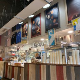 the interior of the restaurant