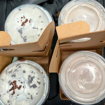 Shake Shack Sugar Land - L to R: Triple Chocolate Brownie Shake, Cookies and Cream Shake, and Strawberry Shake - Burgers Near Me - Sugar Land, Texas Shake Shack Sugar Land - L to R: Triple Chocolate Brownie Shake, Cookies and Cream Shake, and Strawberry Shake - Burgers Near Me - Sugar Land, Texas