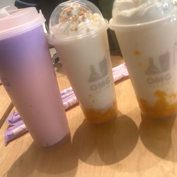 OMG TEA LAB - Strawberry slush and mango mochi - Desserts Near Me - Las Vegas, Nevada
