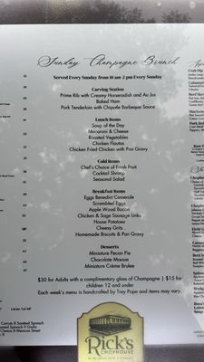 Menu photo 6 Rick's Chophouse McKinney, TX