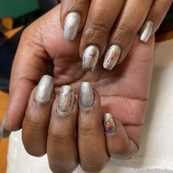 Totally Polished Nail and Skin Spa - Toni is Dropped with this rainbow silver by Snow!!!
