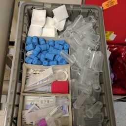 Looks a little chaotic. Supply drawer next to my phlebotomy chair... Looks a little chaotic. Supply drawer next to my phlebotomy chair...