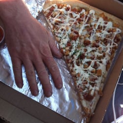 Tosi's Pizza - This is a huge slice if pizza!