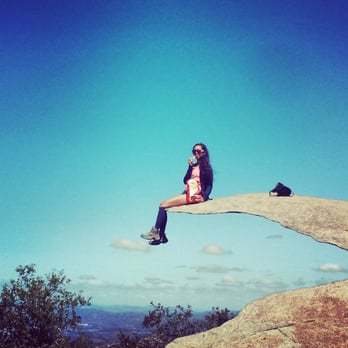 Mount Woodson Trail - I don't always eat potato chips, but when I do, it's on Potato Chip Rock. - Hiking Near Me - Poway, California