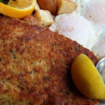 Rosine's Restaurant - Calimari steak and eggs - American Near Me - Monterey, California