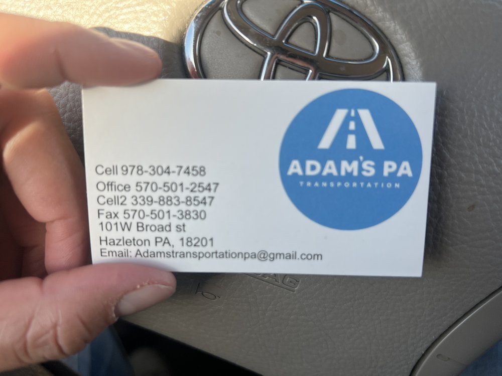 ADAM’S PA TRANSPORTATION Updated September 2024 101 W Broad St, Hazleton, Pennsylvania