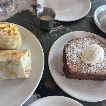 Great White - Breakfast Burrito and Banana Bread - Cafes Near Me - Los Angeles, California