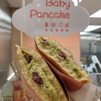 Sun Tea - Match red bean baby pancakes, yum! - Bubble Tea Near Me - Markham, Ontario