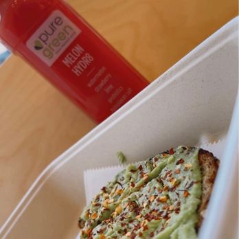 Pure Green - Washington Park - Avocado Toast / Melon Hydro Melon HYDR8 and Cold Pressed Juice - Juice Bars & Smoothies Near Me - New York, New York Pure Green - Washington Park - Avocado Toast / Melon Hydro Melon HYDR8 and Cold Pressed Juice - Juice Bars & Smoothies Near Me - New York, New York