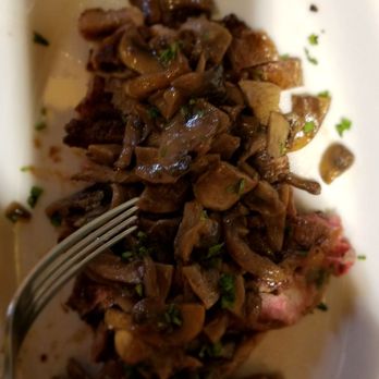Osteria del Cavaliere - Steak covered in mushrooms. - Mediterranean Near Me - Rome, RM Osteria del Cavaliere - Steak covered in mushrooms. - Mediterranean Near Me - Rome, RM