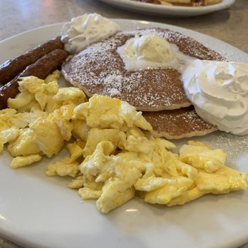 Cobian's Restaurants - 2 stack pancake with chocolate chip - Mexican Near Me - Cypress, California Cobian's Restaurants - 2 stack pancake with chocolate chip - Mexican Near Me - Cypress, California