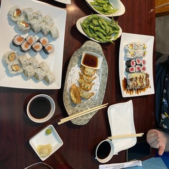 Yanagi Sushi - Edamame, Pork Gyoza, Salmon Roll, Tuna Roll, Philly Roll, Spicy Yellowtail Roll, and the Crunchy Roll! - Japanese Near Me - Gilbert, Arizona Yanagi Sushi - Edamame, Pork Gyoza, Salmon Roll, Tuna Roll, Philly Roll, Spicy Yellowtail Roll, and the Crunchy Roll! - Japanese Near Me - Gilbert, Arizona
