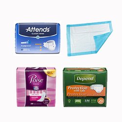 Value Medical Supplies - Incontinence Supplies: brief, underpads, pads, liners.