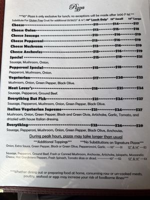 Menu photo 1 Zaffiro's Pizza Milwaukee, WI Menu photo 1 Zaffiro's Pizza Milwaukee, WI