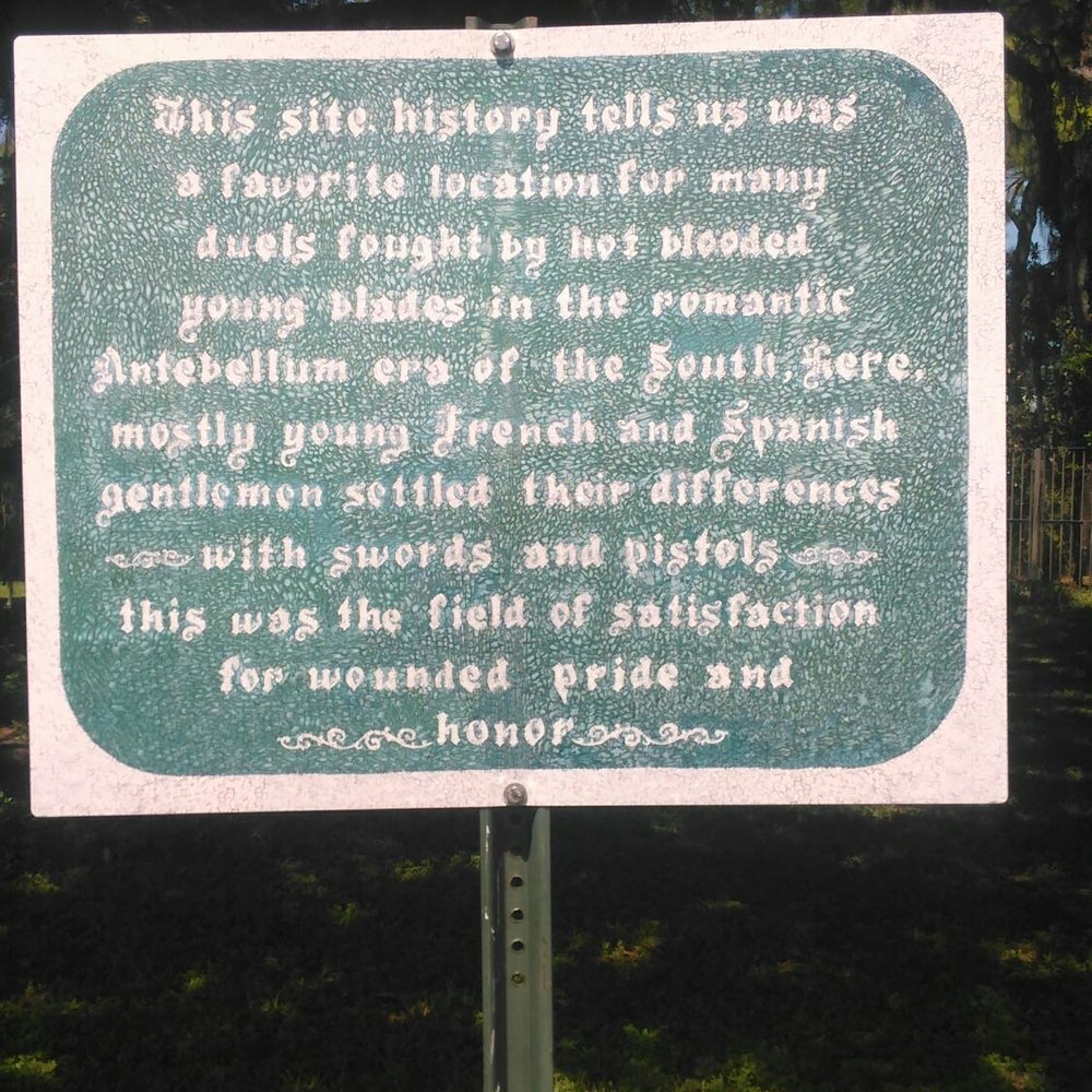 Dueling Oak - Placard. - Landmarks & Historical Buildings Near Me - New Orleans, Louisiana Dueling Oak - Placard. - Landmarks & Historical Buildings Near Me - New Orleans, Louisiana