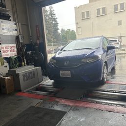My Honda Fit being serviced. My Honda Fit being serviced.