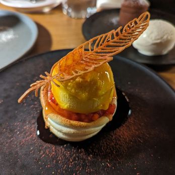 Soogil - Mango sorbet dessert - Korean Near Me - New York, New York Soogil - Mango sorbet dessert - Korean Near Me - New York, New York