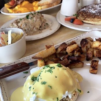 Egg - Crab eggs Benedict and biscuits and gravy - Breakfast & Brunch Near Me - Rehoboth Beach, Delaware