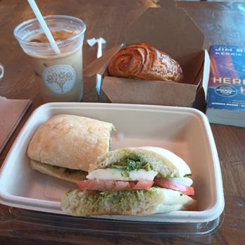 Briggs Nursery and Cafe - Added chocolate croissant and an ice coffee for a fabulous lunch - Coffee & Tea Near Me - North Attleborough, Massachusetts